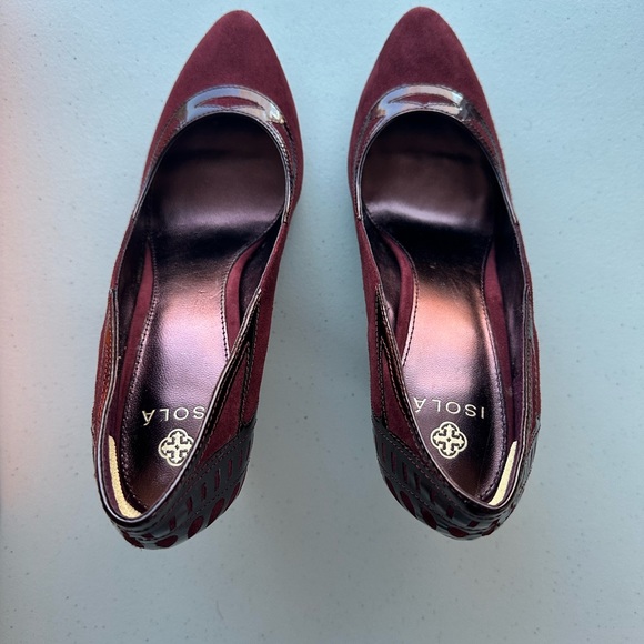 Stunning ISOLA heels Size 10 M Crimson - Picture 10 of 11